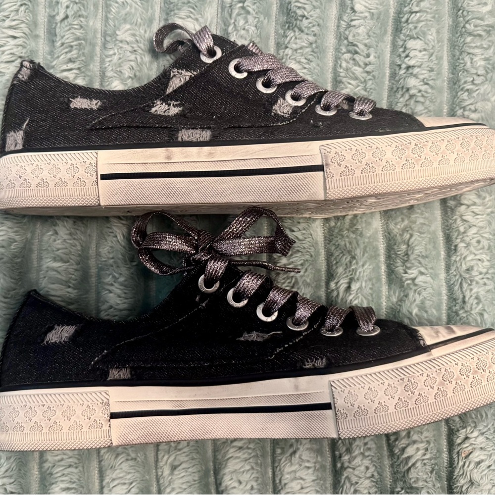 Blowfish Malibu Distressed Canvas Sneakers